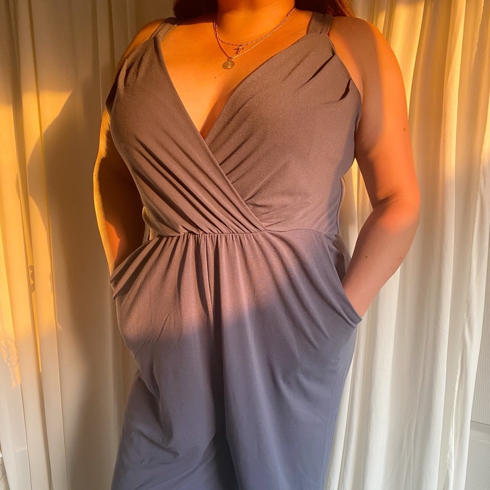 Wide Leg Jumpsuit Plus Size